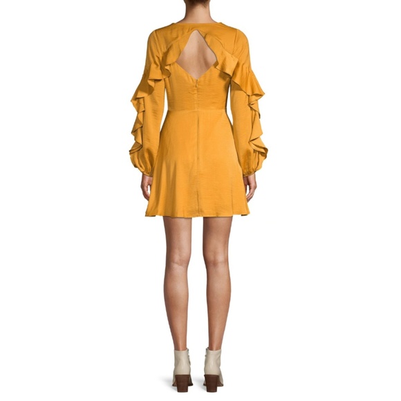 BCBGeneration Ruffle Trimmed Cocktail Dress - Picture 3 of 4